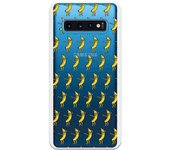 Funda compatible con Samsung Galaxy S10 - Patron platanos