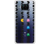 Funda compatible con Xiaomi Mi 10T Lite - Patron Comecocos Negros Clear