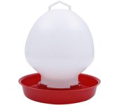 Bebedero para pollos y aves de corral - Comedero y bebedero espesado para pollitos, bebederos para aves, dispensador de agua para pollos FarmCoop (1,5 l)
