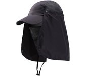 Sombrero Verde con Solapa Desmontable y Protección Solar UPF 50 - Ideal para Actividades Al Aire Libre