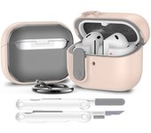 Secure Lock For Samsung Galaxy Buds 3/3 Pro Case with Cleaner kit Keychain Case for Samsung Galaxy Buds 3 Wireless Charging Case