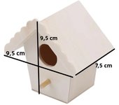 Pet Bird House Parakeet Nest Box Bird House Budgie Wood Breeding Box For Lovebirds Parrotlets Mating Box