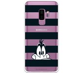 Funda original compatible con Samsung Galaxy S9 Plus - Pato Lucas Franjas Negras