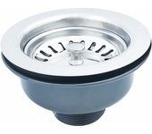 Desagüe Fregadero sin Rebosadero Cesto Acero Inoxidable ø 114 mm 1½", Acero Inoxidable + ABS, Desagüe + Cesto