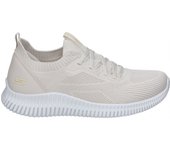 SKECHERS | Zapatillas Skechers Bobs Geo Lite para Mujer – Deportivas en Color Natural – Sneakers con Cordones Elásticos – Memory Foam – Vegan – Apto para Lavadora – Cómodas y Versátiles – Modelo 117427-NAT