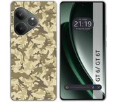 Tumundosmartphone Funda Silicona para Realme GT 6 / GT 6T 5G diseño Sand Camuflaje Dibujos