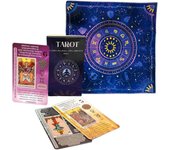 BALANCEX Cartas Tarot en Español con Tapete de Terciopelo – Baraja Tarot para Principiantes y Experimentados, Significado, Invertido, Sí o No, Palabras Clave, Zodiaco, Chakras y Planetas, No Necesita guía, Tarot de Aprendizaje, Tarot Rider Waite Español