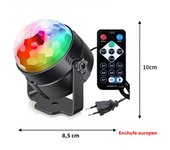 LED Stage Disco Light Rotating DJ Ball Strobe Remote Sound Control Magic Dance Car RGB Christmas Gift Party Club Laser Show Lamp