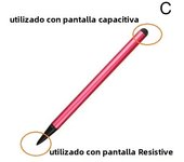 1PCs universal dual use screen pen for iPad stylus for Lenovo Android tablet phone stylus for Samsung for Xiaomi capacitance pen