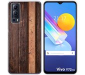 Funda Gel Tpu para Vivo Y52 5G / Y72 5G diseño Madera 05 Dibujos