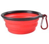 Portable Pet Food Bowl  Durable TPR Bowl  Cat and Dog Food Pet Silicone Collapsible Bowl Portable Travel Outdoor Water Food Bowl
