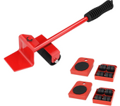 Transportador de Muebles con Ruedas Herramienta para Mover Objetos Pesados, Elevadores de Mobiliarios para Transportar más Fácil,Juego de 5 Piezas Capacidad de Carga 150kg,Envio desde España