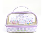 Kawaii Pencil Case Large Capacity Double Layer Korean Pen Bag Useful Stationery Organizer School Business Supplies for Girls