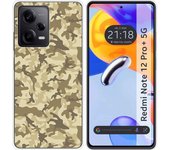 Funda Silicona para Xiaomi Redmi Note 12 Pro+ Plus 5G diseño Sand Camuflaje Dibujos