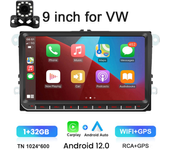 Radio con GPS para Coche, reproductor con Android 10, 9 pulgadas, WiFi, BT, WiFi, Pantalla dividida, para VW Passat 6, 7 CC, Polo, GOLF 5, 6, Touran, t5, 2 + 32G