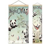 Adorable gráfico de pared de altura para niños con dibujos animados. Gráfico de crecimiento perfecto para la pared. Fácil seguimiento con un gráfico de altura divertido para niños. Durabilidad. Gráfico de crecimiento vibrante para la decoración de la hab
