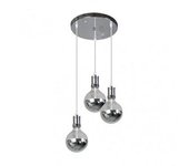 FABRILAMP Lámpara Gala Cromo con Bombillas Incluidas 24W 2700K 2100lm - Diseño Elegante