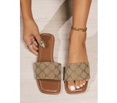 Ankle Strap Slip on Flat Slippers for Women Outwear Summer New Round Head Open Toe Thick Sole Outdoor Sandals Women Plus Size 43