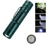 BALDR SC8 Powerful LED Tactical Flashlight Rechargeable EDC Keychain Torch with Pen Clip 1500Mah Lantern for Fishing Camping