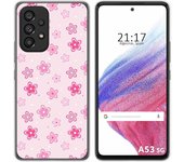 Funda Silicona para Samsung Galaxy A53 5G diseño Flores Dibujos