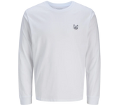 Jack & Jones mod. 12281986 Camiseta m/l con pequeño logo bulldog bordado