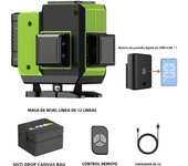 LFINE Nivel Laser 4D 16 Line Professional Laser Level  360° Horizontal&Vertical Green Light Self Leveling Construciton Tools
