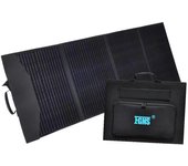 FGNS.Panel Solar Portátil de 120W Monocristalino Salida DC, USB PD 60W, USB QC3.0 18W, USB 5V/3A,  XT60, DC55,Anderson,Plegable, Lona Impermeable 600D, para estación de energía, generador solar, smartphones, energía de camping,