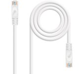 Cable de red latiguillo RJ45 LSZH Cat.6A UTP AWG24, Blanco, 2.0m