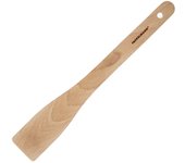Fackelmann Paleta Espátula Mango Plano sin Ranuras para freír o Asar a la Plancha, utensilios de cocina madera cocina, fabricado en madera de haya, 30x4cm. 1ud