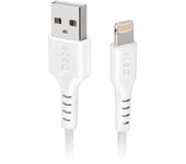 Cable datos/ carga sbs usb 2.0 - lightning c-89 blanco para iphone