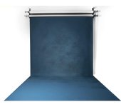 Fondart - Telón de Fondo para Fotografía y Video, Fondo Fotográfico Profesional Reversible, Negro - Blanco, 150x300cm