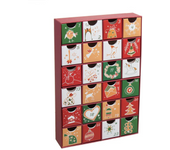New Planet Home - Calendario de Adviento Para Rellenar - Calendario de adviento de cartón duro reutilizable con cajones para rellenar regalos