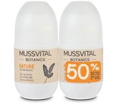 Mussvital botanics nature duplo desodorante roll-on 2x75ml