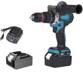 Taladro eléctrico sin escobillas de 650NM, destornillador inalámbrico de 13MM, taladro de impacto, baterías de iones de litio, herramienta eléctrica para batería Makita de 18V
