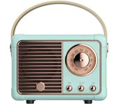 Altavoz Bluetooth retro, decoración vintage, pequeño altavoz Bluetooth inalámbrico, bonito estilo antiguo