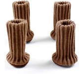 4pcs Table Leg Socks Chair Knitted Furniture Sock Floor Protectors  Furniture Legs Table Chair Leg Protector Cover For Furniture