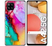 Tumundosmartphone Funda Gel Tpu para Samsung Galaxy A42 5G diseño Mármol 15 Dibujos