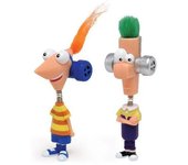Set 2 Phineas y Ferb Cabeza Loca-DISNEY FAMOSA