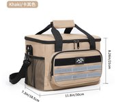 Bolsa de almuerzo cruzada de moda con aislamiento grueso y gran capacidad para uso comercial.