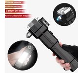 2024 New 5W Multi-Function Flashlight Led Lights ABS Car Safety Hammer Flashlight USB Charger Outdoor Family Camping Searchlight
