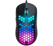 Ratón de juegos con 6 botones programables Kinoto ajustables para PC y portátil, ultraligero con cable de panal PICTEK PC292