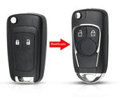 KEYYOU Modified Flip Key Shell For Chevrolet Cruze For OPEL Insignia Astra J Zafira Replacement 2/3/4/5 Buttons