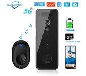 5G 2.4G 1080P WiFi Video Doorbell Dual Band Wireless Home Door Bell Tuya Smart Waterproof APP Remote Intercom Security Camera