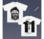Summer Cristiano Ronaldo Neymar Football Superstar Print Cotton Short-sleeved T-shirt Men Women Clothing Athleisure Oversize Tee
