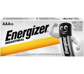 Energizer - Industrial, Pack de 10 pilas AAA, pilas alcalinas básicas para uso cotidiano e industrial, sin sulfataciones y con 7 años de vida útil