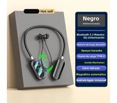 #LED Super Power Bluetooth 5.3 Earphones HiFi Sound Earbuds Magnetic Wireless Headphones Sports Waterproof Neck-hanging Headsets