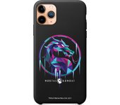 Funda original compatible con iPhone 11 Pro Max Negro con un diseño de Mortal Kombat Logo Ice
