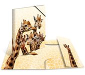 HERMA carpeta esquinera animales exóticos, A4, amigos jirafas