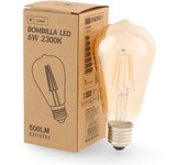 Bombilla Led de Filamento E27 ST64 6W 2300K