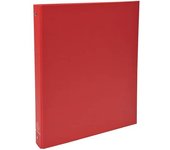 CABLEPELADO Archivador A4, Carpeta escolar de palanca, Carpeta con 4 anillas, Carpeta anillas A4, Lomo 30 mm, Apto para A4, Cartón forrado PVC/PU, Apto para 175 hojas de papel A4, Rojo